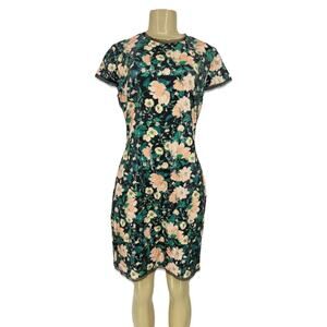NEW Rachel Zoe Size 10 Women Sonia Sequined Open Back Dress Floral Short Sl AR4